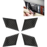 4 PCS Car Door Inner Handle Wrist Panel Carbon Fiber Decorative Sticker for Mercedes-Benz W204