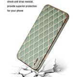 Electroplated Rhombic Pattern Sheepskin TPU Protective Case For iPhone XS Max(Avocado Green)