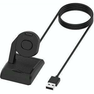 For Suunto 7 USB Vertical Magnetic Charger Holder with Data Function  Length: 1m(Black)