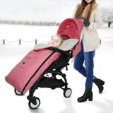 Baby Stroller Sleeping Bag Autumn and Winter Windproof Warm Foot Cover Baby Stroller(Linen Powder Sleeping Bag)