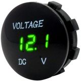 Universal Digital Display Waterproof LED Voltage Meter for DC 12V-24V Car Motorcycle Truck(Green)