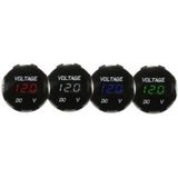 Universal Digital Display Waterproof LED Voltage Meter for DC 12V-24V Car Motorcycle Truck(Green)