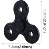 Fidget Spinner Toy Stress Reducer Anti-Anxiety Toy for Children and Adults  3 Minutes Rotation Time  Small Steel Beads Bearing + Aluminum Alloy Material  Three Leaves(Black)