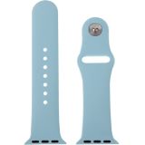 For Apple Watch Sport 38mm High-performance Rubber Sport Watchband with Pin-and-tuck Closure(Baby Blue)