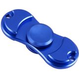 Fidget Spinner Toy Stress Reducer Anti-Anxiety Toy for Children and Adults  3 Minutes Rotation Time  Small Steel Beads Bearing + Zinc Alloy Material  Two Leaves(Blue)