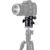 PULUZ Aluminum Alloy Panoramic 360 Degree Indexing Rotator Ball Head with Quick Release Plate for Camera Tripod Head