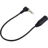 20cm 3.5mm Jack Audio Male to Female Headset Microphone Extension Cable(Black)
