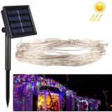 20m 200 LEDs SMD 0603 Solar Panel Silver Wire String Light Fairy Lamp Decorative Light  DC 5V (Colorful Light)