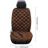 Car 24V Front Seat Heater Cushion Warmer Cover Winter Heated Warm  Single Seat (Coffee)