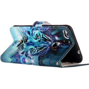 For Huawei  P8 Lite (2017) Gloss Oil Embossed Wolf Pattern Horizontal Flip Leather Case with Holder & Card Slots & Wallet & Photo Frame