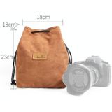 S.C.COTTON Liner Shockproof Digital Protection Portable SLR Lens Bag Micro Single Camera Bag Square Khaki L