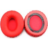 2 PCS For Beats Solo HD / Solo 1.0 Headphone Protective Leather Cover Sponge Earmuffs (Red)