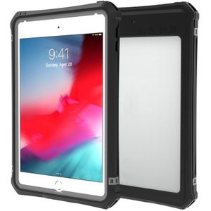 For iPad mini (2019) RedPepper Shockproof Waterproof PC + TPU Protective Case with Lanyard & Holder(Black)