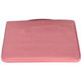 15.6 inch Fashion Casual Polyester + Nylon Laptop Handbag Briefcase Notebook Cover Case  For Macbook  Samsung  Lenovo  Xiaomi  Sony  DELL  CHUWI  ASUS  HP(Pink)