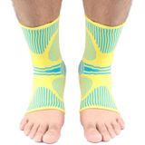 A Pair Sports Ankle Support Breathable Pressure Anti-Sprain Protection Ankle Sleeve Basketball Football Mountaineering Fitness Protective Gear  Specification:  L(Yellow)