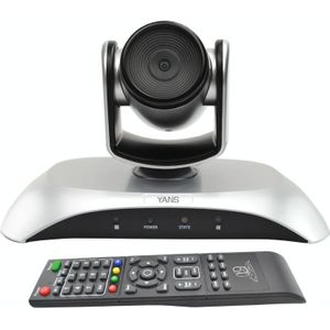 YANS YS-H10UH USB HD 1080P Wide-Angle Video Conference Camera with Remote Control(Silver)