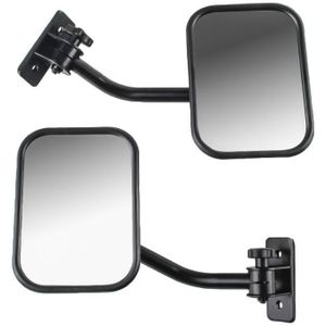 SF-JP-003 Pair  Car Side Door Rearview Mirror Adjustable Shape Angle Lens Blind Spot Exterior Mirror for Jeep Wrangler