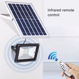 TGD 50W IP65 Waterproof Solar Power Flood Light  96 LEDs Smart Light with Solar Panel & Remote Control