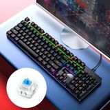 YINDIAO ZK-3 USB Mechanical Gaming Wired Keyboard  Blue Shaft (Black)