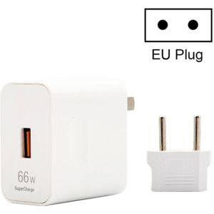 HW-66W 6A USB Fast Charging Travel Charger With EU Plug Conversion Head