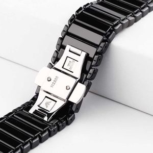 For Apple Watch Series 3 & 2 & 1 38mm Delicate Ceramics Wrist Watch Band(Black)