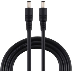 8A DC Power Plug 5.5 x 2.1mm Male to Male Adapter Connector Cable(Black)
