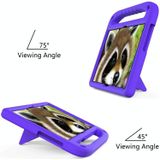 For Lenovo M10 FHD REL TB-X605FC / TB-X605LC Handle Portable EVA Shockproof Anti Falling Protective Case with Triangle Holder(Purple)