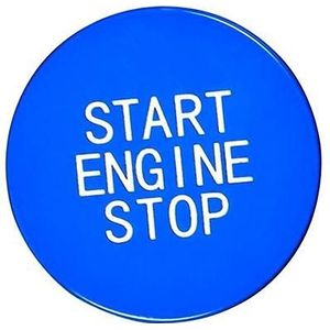 Car Carbon Fiber One-button Start Decorative Sticker for BMW 3 Series / G20 / G05 / G06 / G07 / G14 / G29 / F40 / F44(Blue)