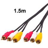Normal Quality Audio Video Stereo RCA AV Cable  Length: 1.5m