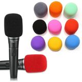 10 PCS Universal Sponge Microphone Set Handheld Wireless Microphone Windshield  Random Color Delivery