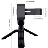 PULUZ Smartphone Fixing Clamp 1/4 inch Holder Mount Bracket + Grip Folding Tripod Mount Kits for DJI OSMO Pocket