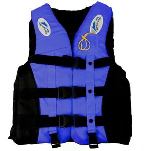Drifting Swimming Fishing Life Jackets with Whistle for Adults Size: XL(Blue)