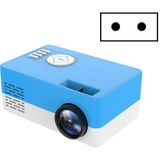 S261/J16 Home Mini HD 1080P Portable LED Projector  Support TF Card / AV / U Disk  Plug Specification:EU Plug(Blue White)