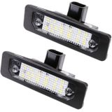 2 PCS DC 12V 3W 150LM 6000K LED License Plate Light 18LEDs SMD-3528 Bulbs Lamps for Ford Mustang 2010-2014