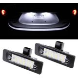 2 PCS DC 12V 3W 150LM 6000K LED License Plate Light 18LEDs SMD-3528 Bulbs Lamps for Ford Mustang 2010-2014