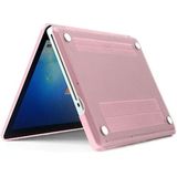 ENKAY for MacBook Pro 15.4 inch (US Version) / A1286 4 in 1 Crystal Hard Shell Plastic Protective Case with Screen Protector & Keyboard Guard & Anti-dust Plugs(Pink)