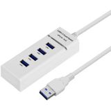 4 Ports USB 3.0 Hub Splitter with LED  Super Speed 5Gbps  BYL-P104(White)