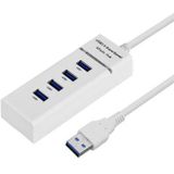 4 Ports USB 3.0 Hub Splitter with LED  Super Speed 5Gbps  BYL-P104(White)