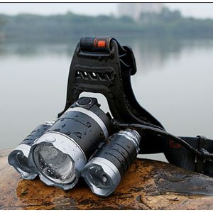 LED Headlamp High Power Bright Headlight  3 CREE T6 with Charger  NO Including Batteries