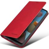 For Samsung Galaxy A21s Forwenw Dream Series Oil Edge Strong Magnetism Horizontal Flip Leather Case with Holder & Card Slots & Wallet & Photo Frame(Red)