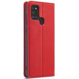For Samsung Galaxy A21s Forwenw Dream Series Oil Edge Strong Magnetism Horizontal Flip Leather Case with Holder & Card Slots & Wallet & Photo Frame(Red)