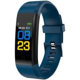 ID115 Plus Smart Bracelet Fitness Heart Rate Monitor Blood Pressure Pedometer Health Running Sports SmartWatch for IOS Android(dark blue)