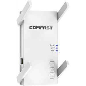 COMFAST CF-AC2100 2100Mbps Wireless WIFI Signal Amplifier Repeater Booster Network Router with 4 Antennas  EU Plug