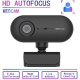 C7 1080PHD Autofocus 360-Degrees Rotation Lens Live Broadcast USB Driver-free WebCamera with Mic