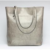 L4002 Trendy Casual Tote Bag Shoulder Women Bag(Elephant Grey)