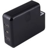 87W/61W USB-C / Type-C Power Adapter Fast Charging with 2m USB-C / Type-C Cable & Automatic Identification  Without Plug  For MacBook  iPhone  Galaxy  Huawei  Xiaomi  LG  HTC and Other Smart Phones  Rechargeable Devices(Black)