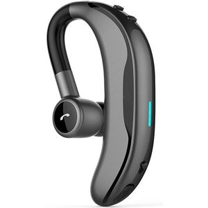 Car Handfree Wireless Ear-hook Bluetooth Earphone with Microphone(Black Grey)