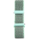 For Fitbit Versa / Versa 2 Nylon Watchband with Hook and Loop Fastener(Green Gray)