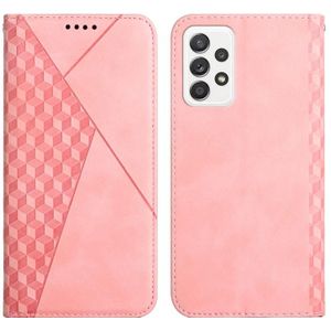 Voor Samsung Galaxy A23 Diamant Splicing Skin Feel Magnetic Leather Phone Case (Rose Gold)