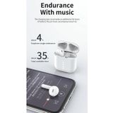 M2 Smart Noise Reduction Touch Bluetooth Earphone with Charging Box & Battery Indicator  Supports Automatic Pairing & Siri & Call (White)